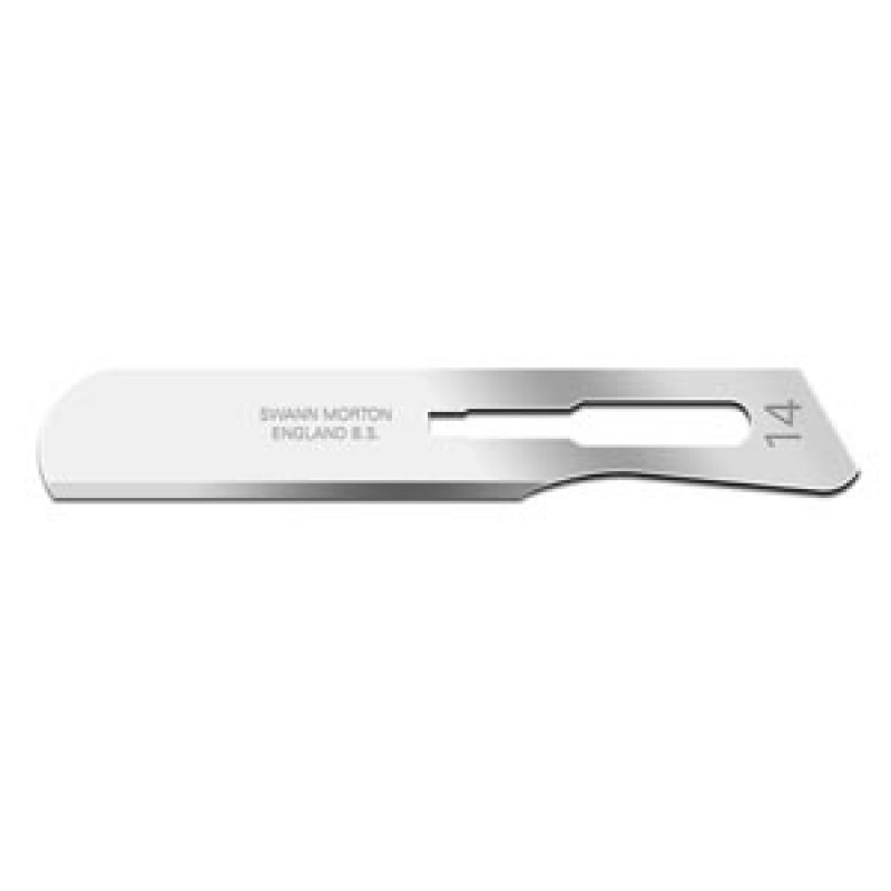 Cincinnati Surgical Company 00SM14 Blade, Swann Morton, Carbon Steel, Size 14, Sterile, 100/bx (DROP SHIP ONLY)