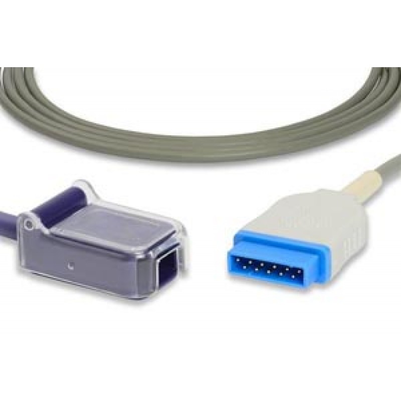 Cables and Sensors E710P-210 SpO2 Adapter Cable, 300cm, GE Healthcare > Marquette Compatible w/ OEM: 2021406-001, 2025350-001, TE2425, NXMQ101, NXMQ4526, 2021406-002 (DROP SHIP ONLY) (Freight Terms are Prepaid & Added to Invoice - Contact Vendor for Speci