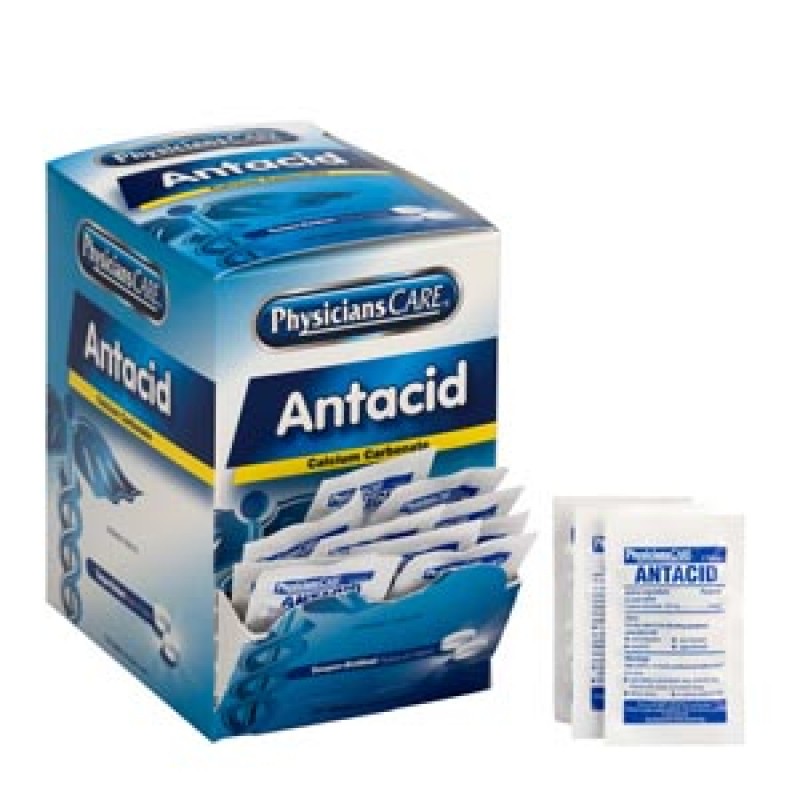 First Aid Only/Acme United Corporation 90089 PhysiciansCare Antacid, 2/pk, 50pk/bx  (DROP SHIP ONLY - $150 Minimum Order)