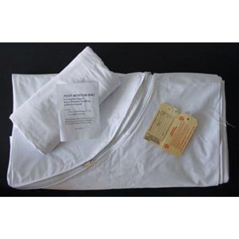 ADI Medical 40369 Post Mortem Bag, Curved Zipper, Adult, 3 Tags, 36" x 90", 10/cs