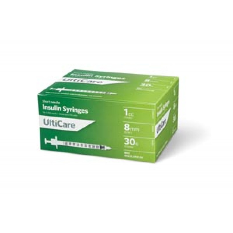 UltiMed, Inc. 9319 Insulin Syringe, 1cc, 30G x 5/16", 100/bx