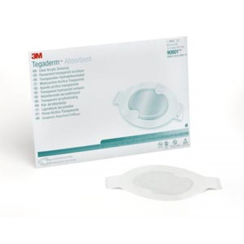 3M Health Care 90801 Dressing, Medium Oval, Pad Size 2.4" x 3", Overall Size 4.4" x 5", 10/bx, 4 bx/cs (Continental US+HI Only)