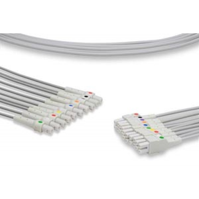 Cables and Sensors LQB10-AD0 EKG Leadwire, 10 Leads w/out Adapters, GE Healthcare > Marquette Compatible w/ OEM: 420101-002 (DROP SHIP ONLY) (Freight Terms are Prepaid & Added to Invoice - Contact Vendor for Specifics)