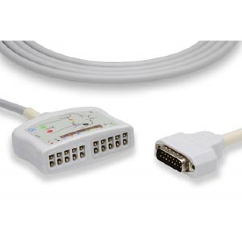 Cables and Sensors T10-MQ0 EKG Trunk Cable, 10 Leads, GE Healthcare > Marquette Compatible w/ OEM: 22341809, 45509-B (DROP SHIP ONLY) (Freight Terms are Prepaid & Added to Invoice - Contact Vendor for Specifics)