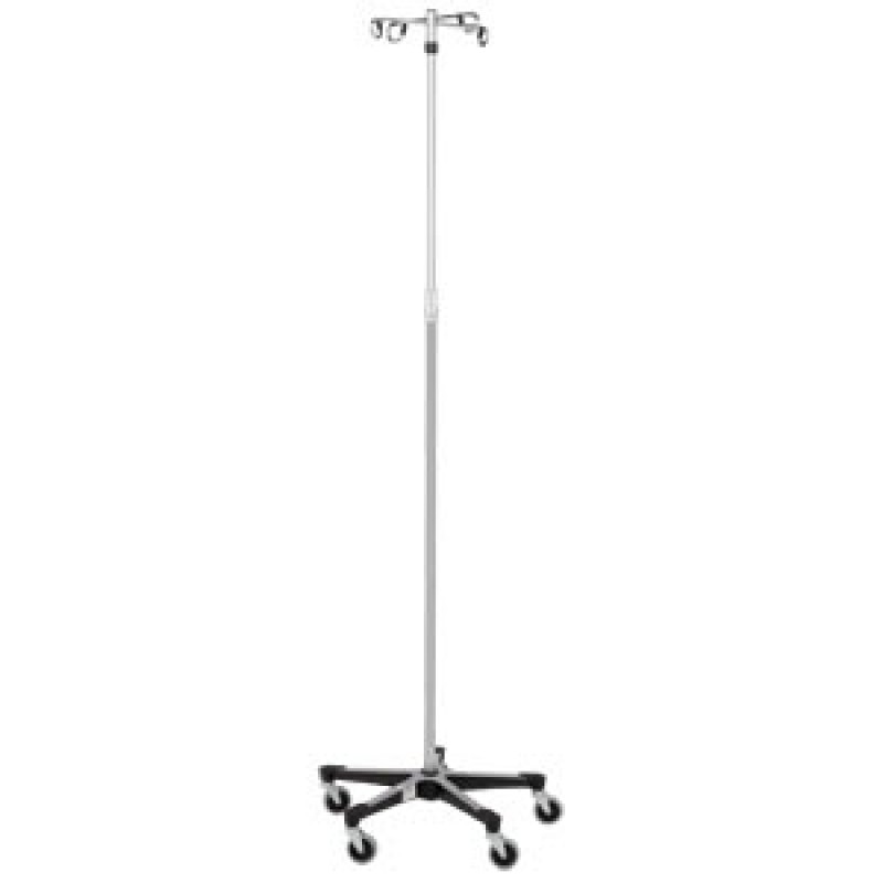 Blickman Industries 0537792400 IV Stand, 4 Hook, 5 Leg Base On Casters (DROP SHIP ONLY)
