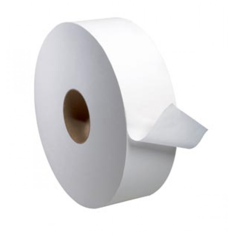 Essity Professional Hygiene North America, LLC TJ1222A Bath Tissue Roll, Jumbo, Universal, White, 2-Ply, T21, 2000ft, 3.6" x 11.8", 6 rl/cs (54 cs/plt)