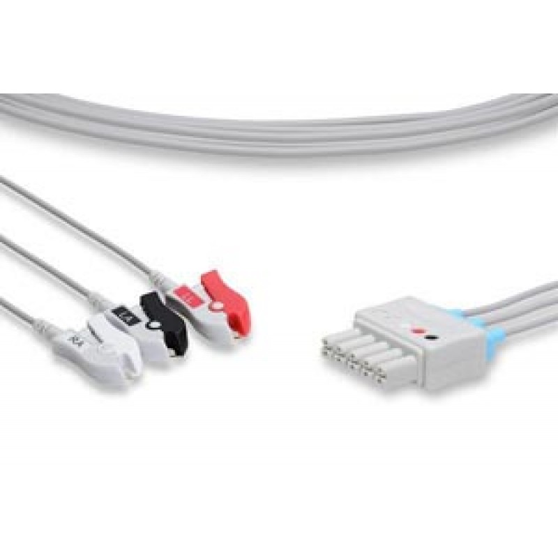 Cables and Sensors LMB3-90P0 ECG Leadwire, 3 Leads Pinch/Grabber, Draeger Compatible w/ OEM: MP03412 (DROP SHIP ONLY) (Freight Terms are Prepaid & Added to Invoice - Contact Vendor for Specifics)