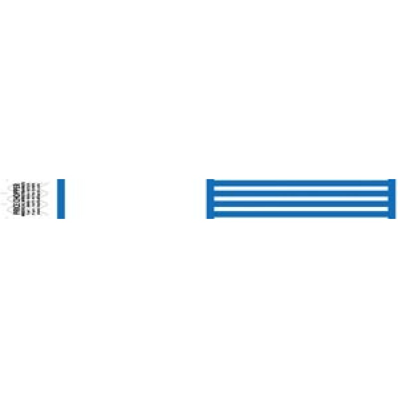 Medical ID Solutions 2002C Wristband, Tyvek, 1", Custom Printed, Blue, 1000/bx