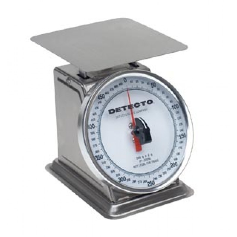 Detecto PT-500SRK Top Loading Rotating Dial Scale, 5.75" X 5.75", 500 Gram Capacity, Stainless Steel (DROP SHIP ONLY)