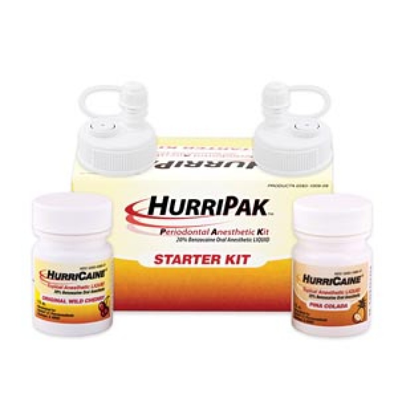 Beutlich LP Pharmaceuticals 0283-1009-09 HurriPAK Periodontal Anesthetic Starter Kit, Wild Cherry & Pina Colada (US Only)