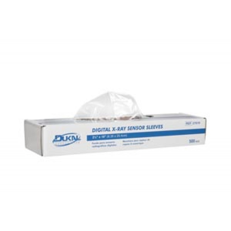 Dukal Corporation 27610 Digital X-Ray Sensor Sleeves, Universal, 2½" x 10", 500/bx, 36 bx/cs (32 cs/plt)
