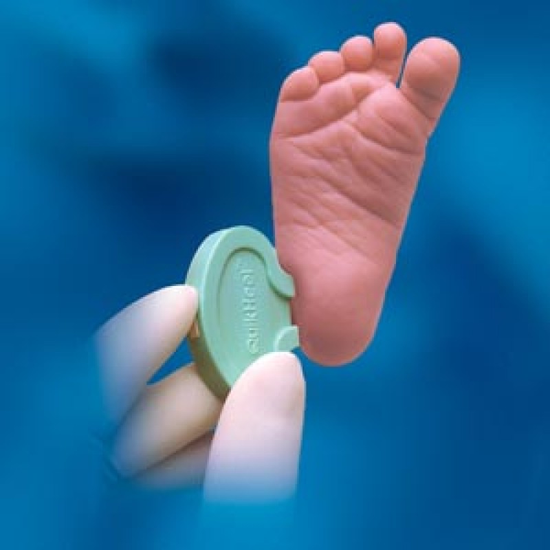 BD 368101 QuikHeel Infant Lancet, Teal, 1.0mm Incision Depth, 2.5mm Incision Length, 50/pk, 4 pk/cs (Continental US Only) (Drop Ship Requires Pre-Approval)