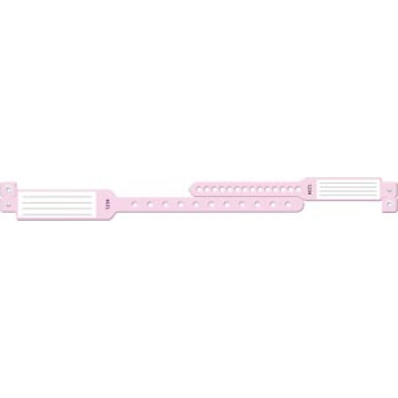 Medical ID Solutions 407 Wristband Set, 2-Part, Mother-Baby Set, Insert, Pink, 150/bx
