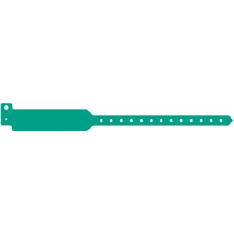 Medical ID Solutions 3203 Wristband, Adult, Write-On Tri-Laminate, Green, 500/bx
