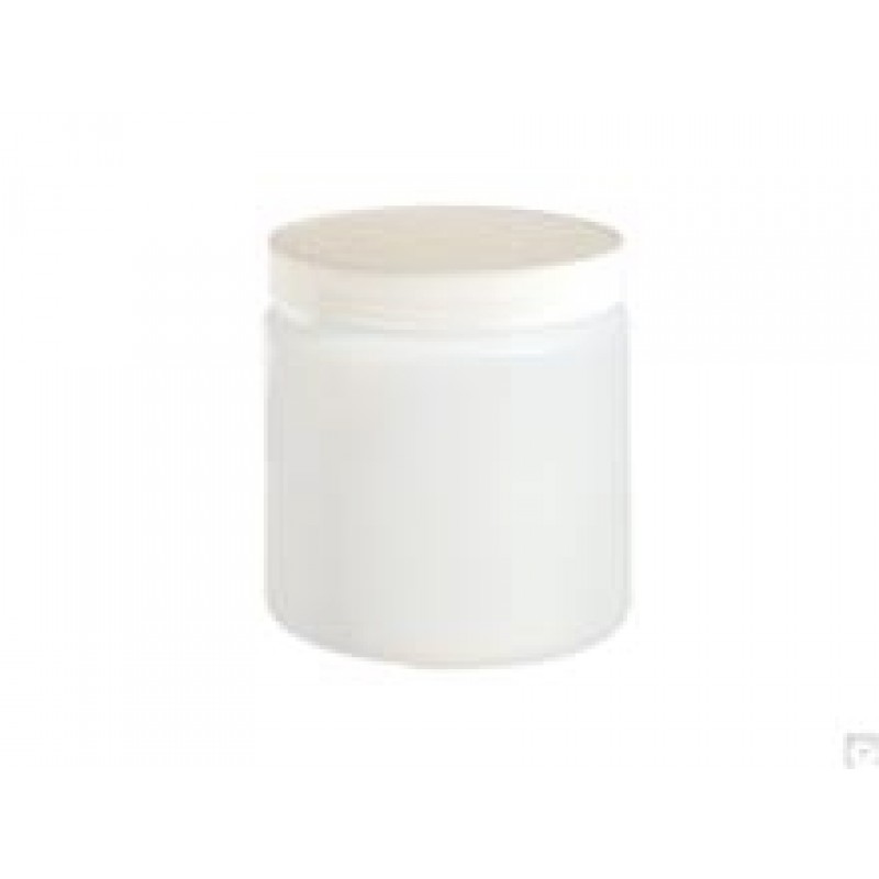 Qorpak PLA-03216 Round Wide Mouth Bottle, 480 mL,  HDPE, No Cap (Case of 144 )