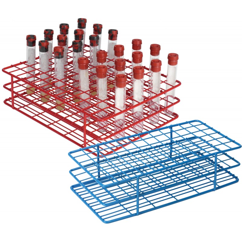 Blue Wire Rack, 72 Places with 13 mm Diameter