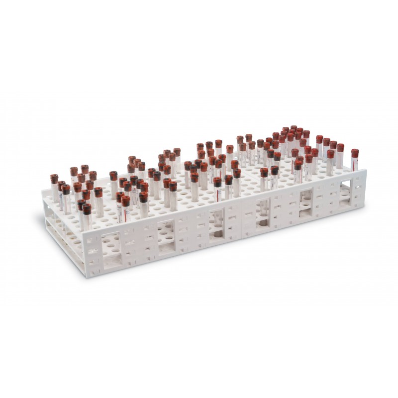 Heathrow Scientific Mega Rack™, 240-Well, Fits 10mL Tubes, Blue
