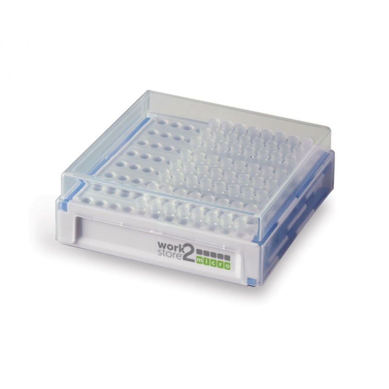 Heathrow Scientific Work2Store® Micro, 64 Place (0.5mL Tubes), 96 Place (0.2mL Tubes), White