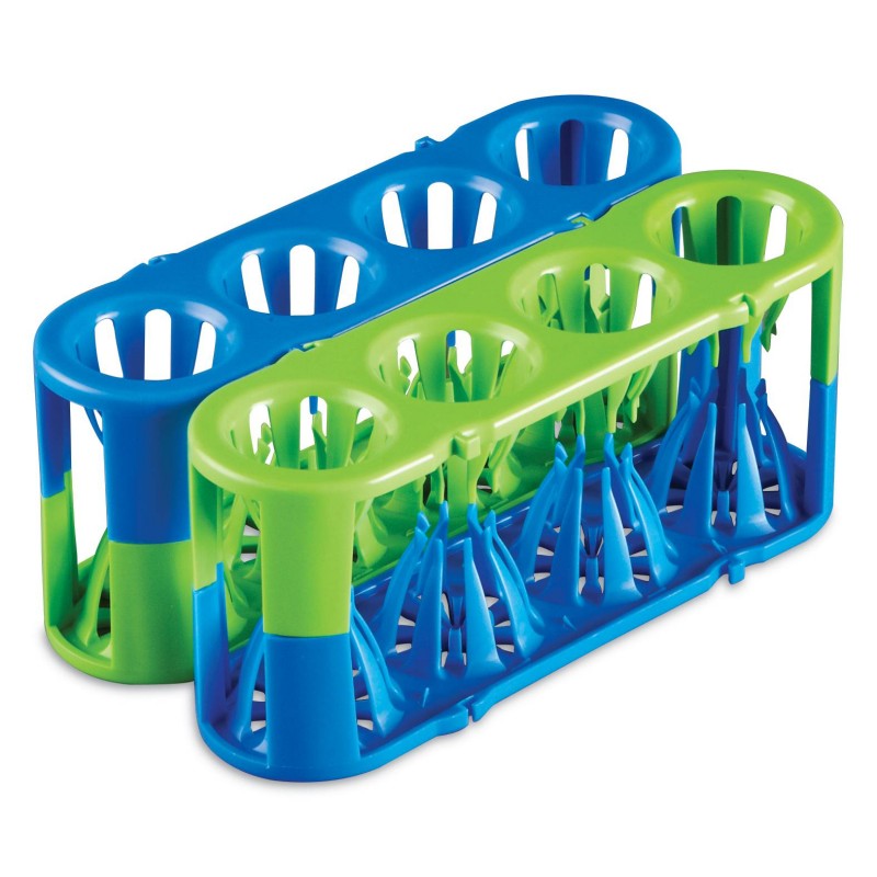 Heathrow Scientific Adapt-a-Rack™, 4 Wells, Holds 5 to 50 mL Tubes, Blue/Green