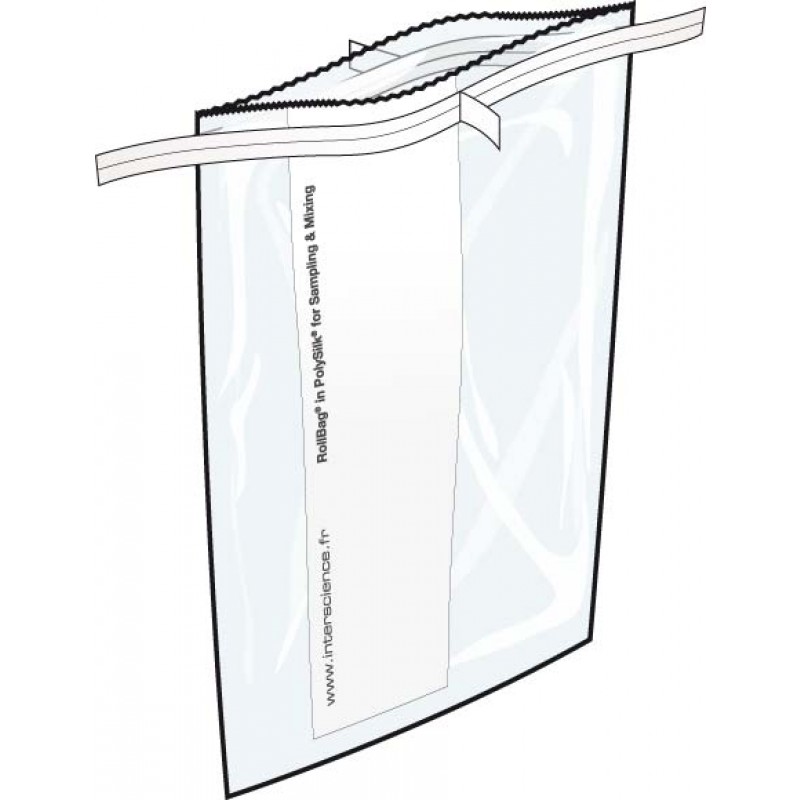 145 040 Interscience RollBag 1300, Sterile Sampling Bag, 43 oz., 6" W x 11" L (500/case)