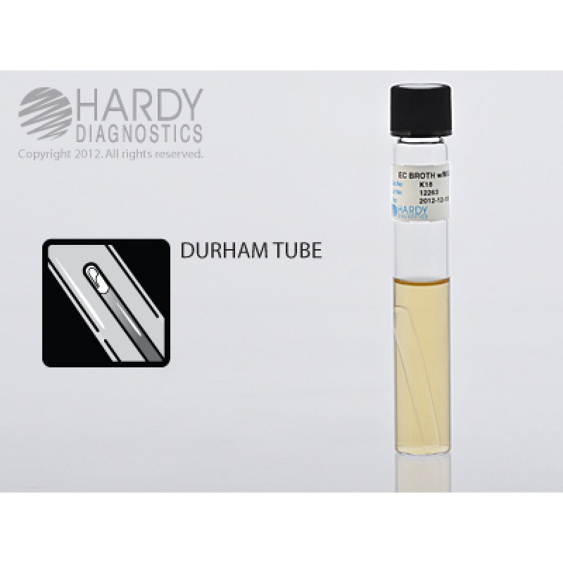 Hardy Diagnostic K18 Liquid Culture Media, EC Broth w/ MUG Tube,  90 Day Shelf Life (Pack of 20)