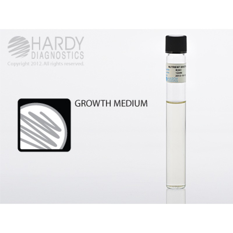 Hardy Diagnostic K243 Liquid Culture Media, Nutrient Broth Tube,  20 mL, 365 Day Shelf Life (Pack of 20)