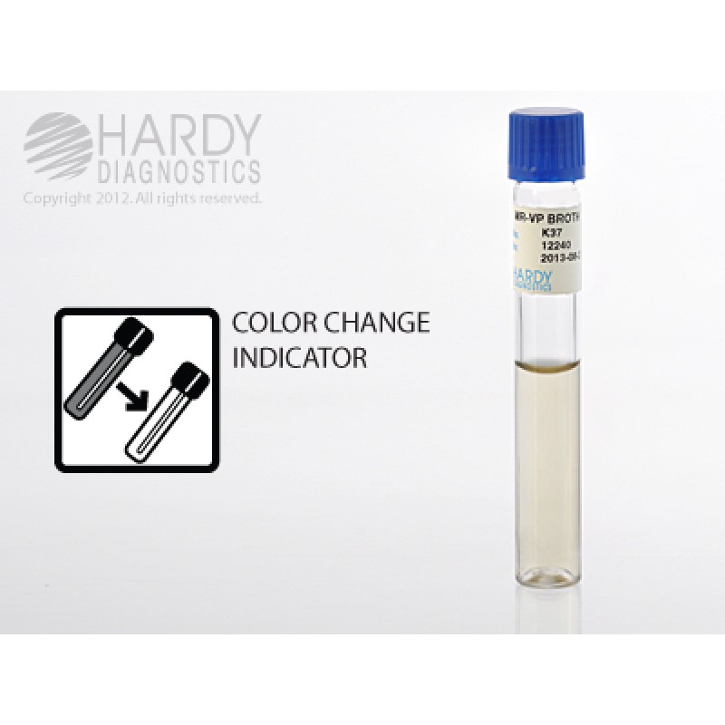 Hardy Diagnostic K37 Liquid Culture Media, MR-VP Broth Tube,  5 mL, 365 Day Shelf Life (Pack of 20)