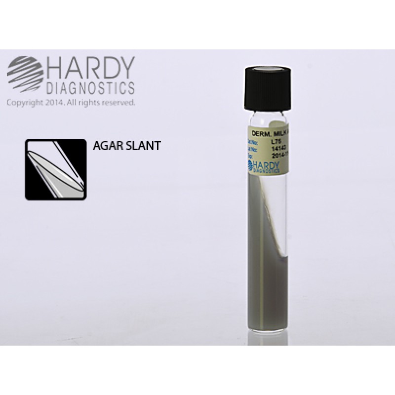 Hardy Diagnostic L75 Liquid Culture Media, Dermatophyte Milk Agar Tube,  180 Day Shelf Life (Pack of 20)