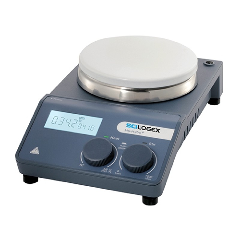 Scilogex MS-H-Pro Plus LCD Digital Magnetic Hotplate Stirrer with 5.3" Diameter Ceramic Coated Steel Plate, 110V