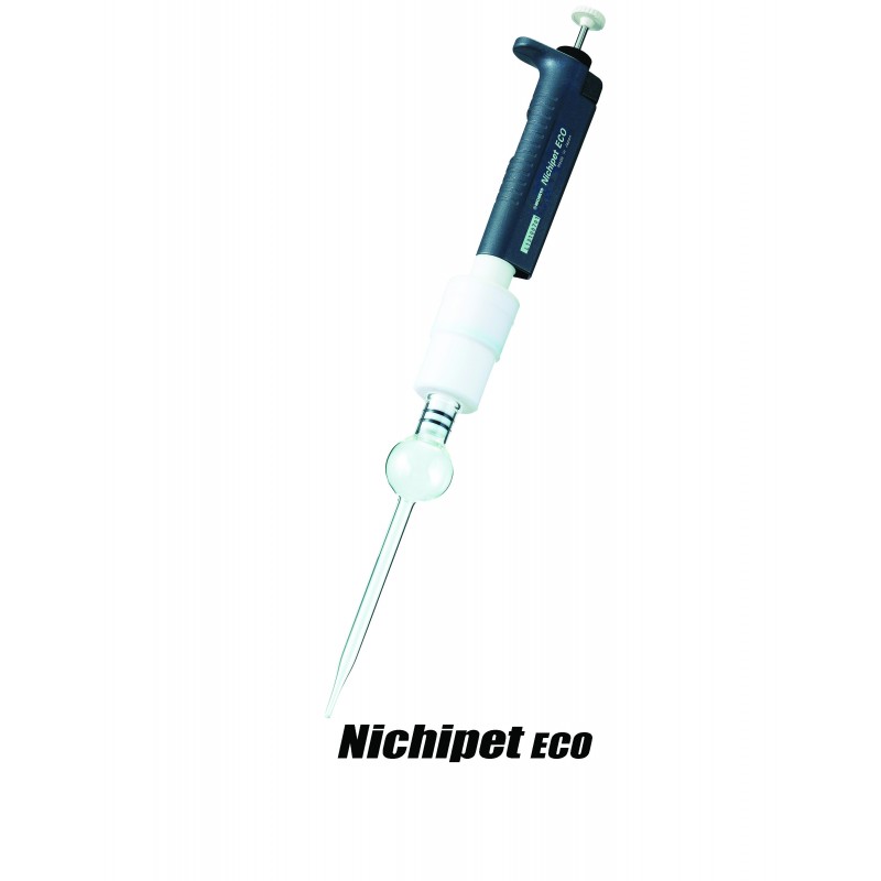 00-NPC-200Nichiryo Nichipet Eco Air Displacement ,Single Channel 100 - 1000 µL Manual Adjustable Volume  Set of 1 Black