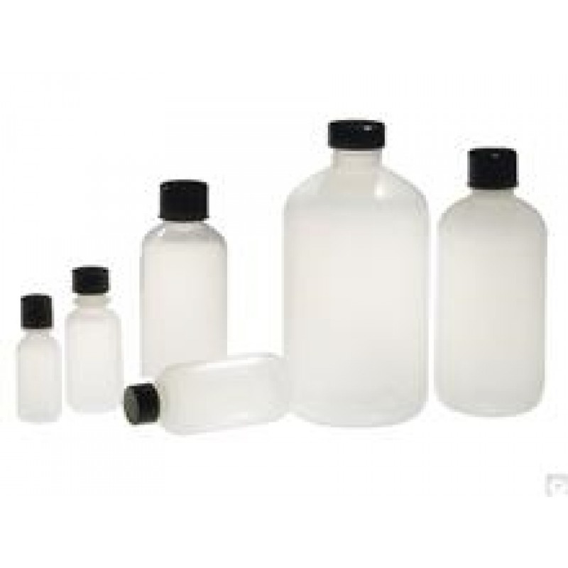 Qorpak PLA-03335 Boston Round Narrow Mouth Bottle, 240 mL,  LDPE, No Cap (Case of 252 )