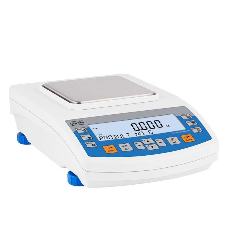 PS 1000.R2 Precision Balance, 1000 g Capacity, 0.001 g Readability, 128x128 mm Pan Size, Radwag