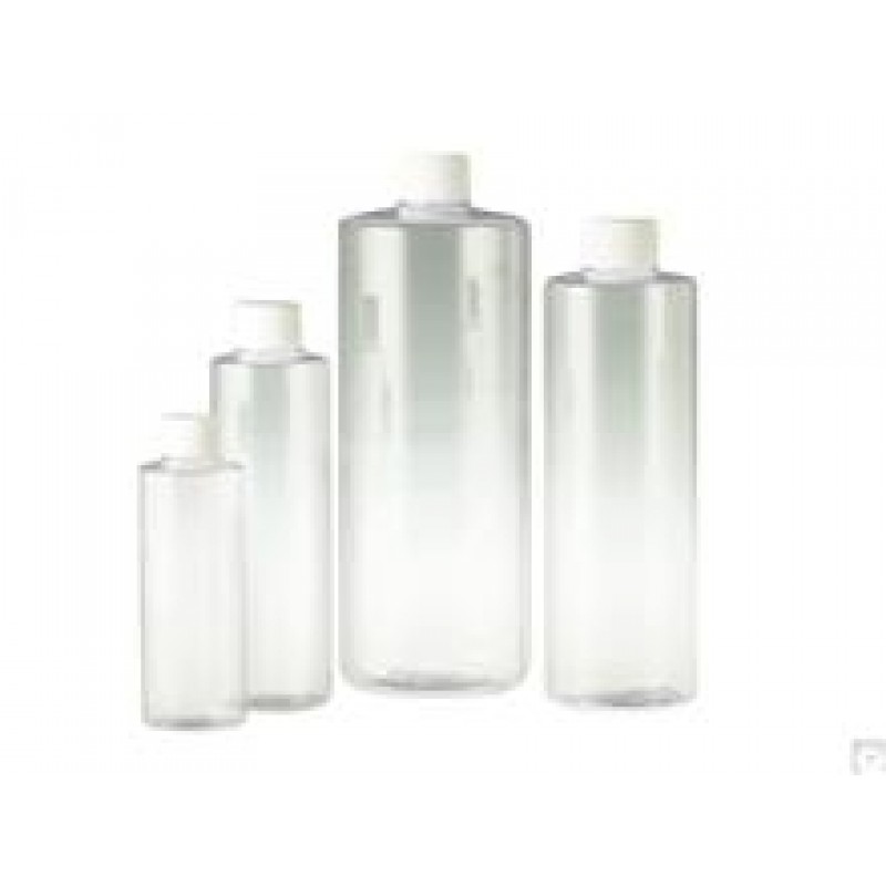 Qorpak PLA-05757 Cylinder Narrow Mouth Bottle, 240 mL,  PVC, No Cap (Case of 489 )