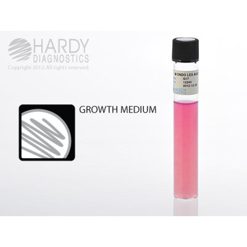 Hardy Diagnostic Q17 Liquid Culture Media, m Endo LES Agar Deep Tube,  18 mL, 120 Day Shelf Life (Pack of 20)