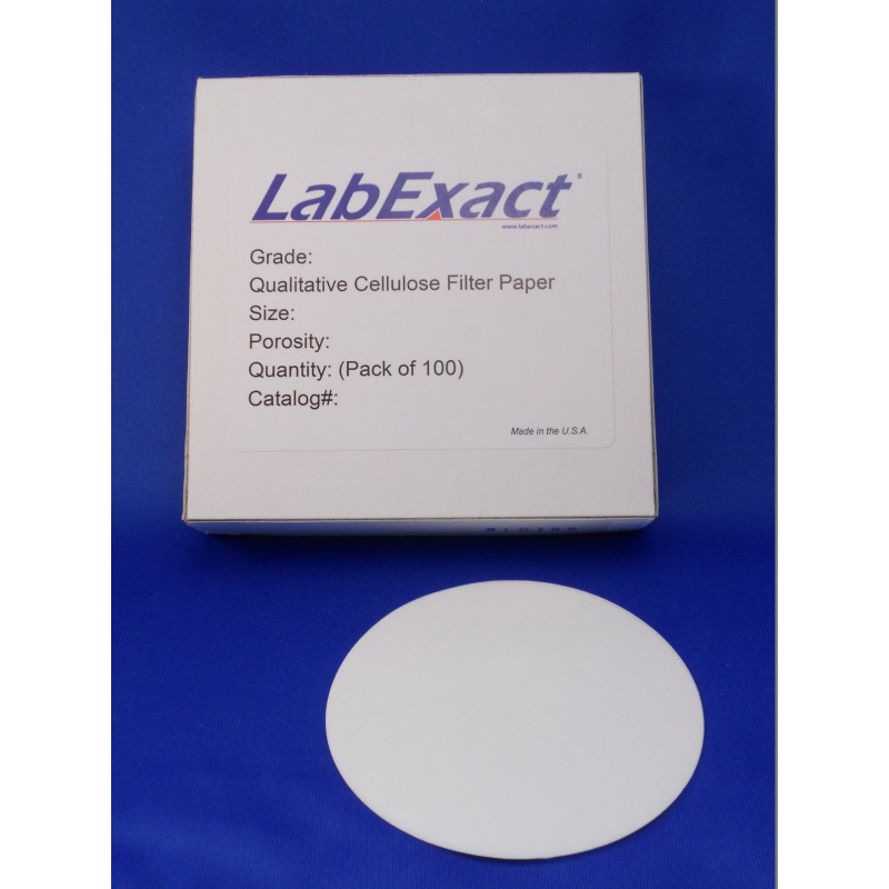 CFP5-025 LabExact Cellulose Filter Paper, 2.5 cm, Grade CFP 5, Qualitative (100/Pack)