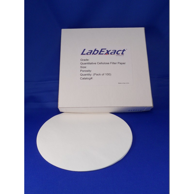 CFP44-185 LabExact Cellulose Filter Paper, 18.5 cm, Grade CFP 44, Quantitative (100/Pack)