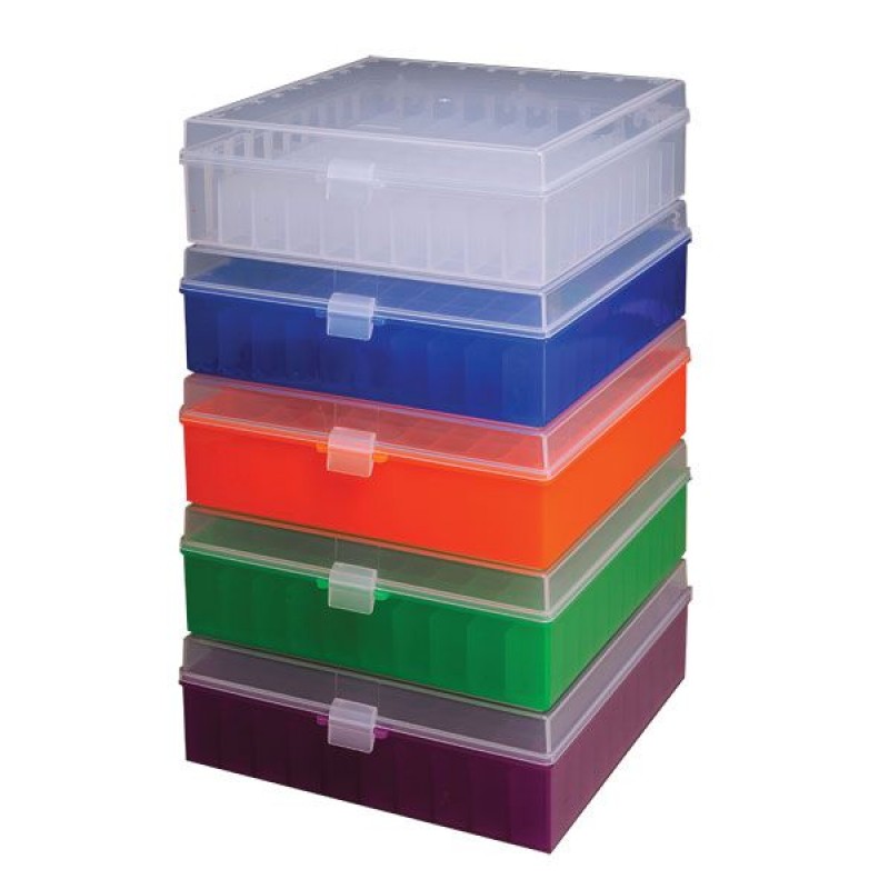 Argos 100 Place Cryobox, Holds 0.5, 1.5 and 2.0mL Tubes, Clear