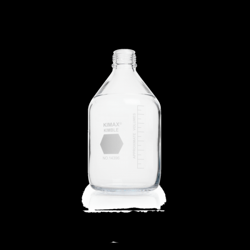 KIMBLE® GL45 Media Bottles, Without Cap, 10000 mL
