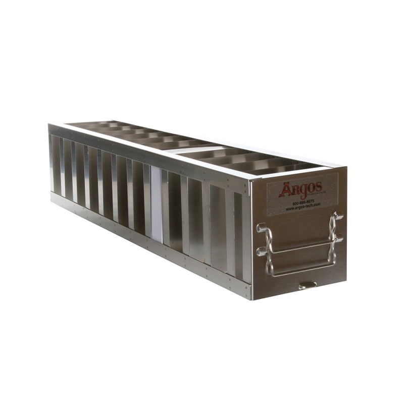 Argos Technologies Chest Freezer Vertical Rack for 2" Cryoboxes, Holds 4 Boxes, Stainless Steel (1 Rack)