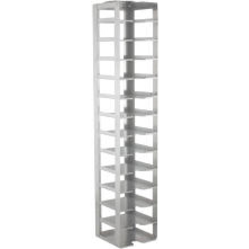 Argos Technologies Chest Freezer Vertical Rack for 2" Cryoboxes, Holds 13 Boxes, Stainless Steel (1 Rack)