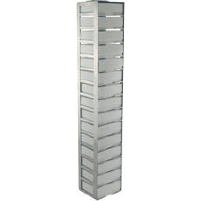 Argos Technologies Chest Freezer Vertical Rack for 2" Cryoboxes, Holds 15 Boxes, Stainless Steel (1 Rack)