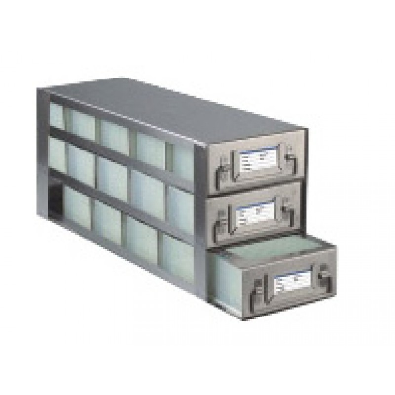 Argos Technologies Upright Freezer Drawer Rack for 96 - Deep Well  Plates, Holds 15 Plates, Stainless Steel (1 Rack)
