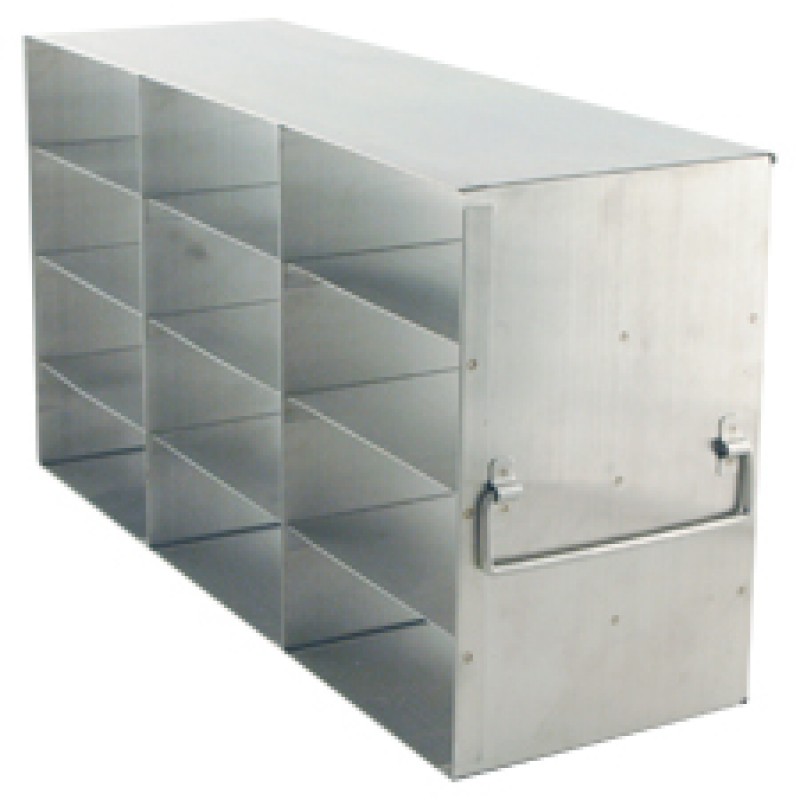 Argos Technologies Upright Freezer Rack for 2" Cryoboxes, Holds 12 Boxes, Stainless Steel, 3 x 4 (1 Rack)