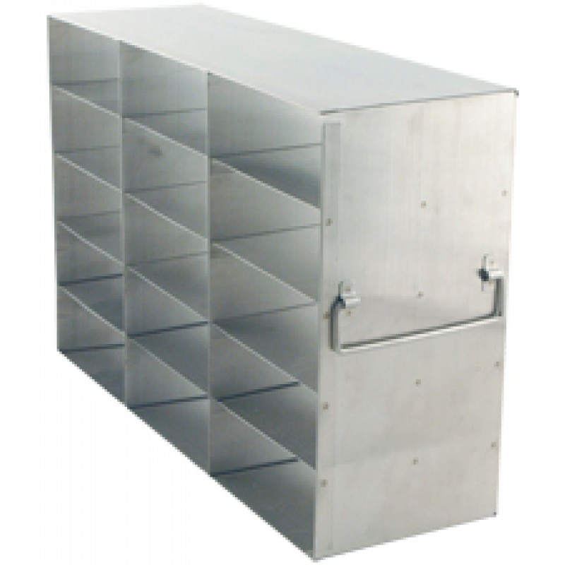 Argos Technologies Upright Freezer Rack for 2" Cryoboxes, Holds 15 Boxes, Stainless Steel, 3 x 5 (1 Rack)