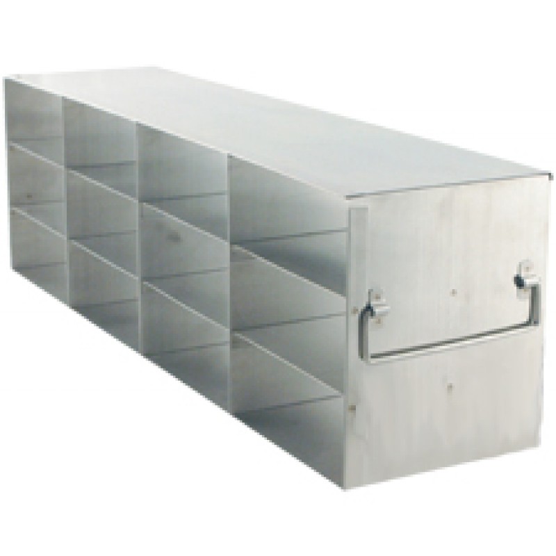 Argos Technologies Upright Freezer Rack for 2" Cryoboxes, Holds 12 Boxes, Stainless Steel, 4 x 3 (1 Rack)