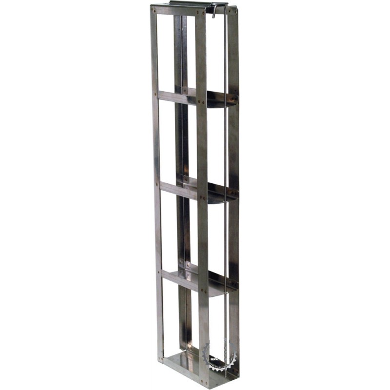 Argos Technologies Chest Freezer Vertical Half Racks for 2" Cryoboxes, Holds 4 Boxes, Stainless Steel