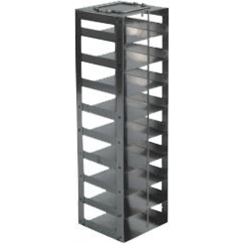 Argos Technologies Mini Vertical Rack for 2" Cryoboxes, Holds 6 Boxes, Stainless Steel (1 Rack)