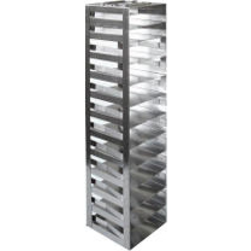 Argos Technologies Mini Spring Clip Rack for 2" Cryoboxes, Holds 12 Boxes, Stainless Steel (1 Rack)