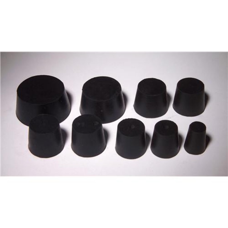 United Scientific RSTPK2 Rubber Stopper, 00 to 7 Sizes Assortment, Solid