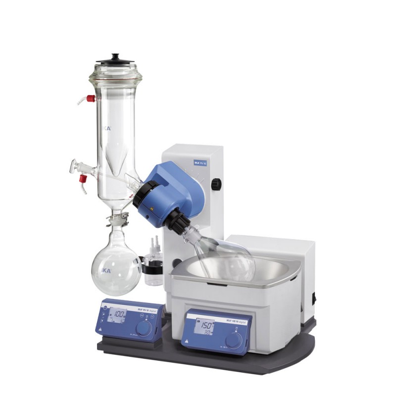 IKA 8031901 RV10 coated Rotary Evaporator with Dry Ice Condenser, 1000mL, 100-240V, 5-40°C